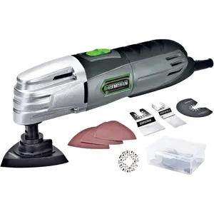 GMT15A 1.6 Amp Multi-Purpose Oscillating Tool and 19-Piece Hook-And-Loop Accessory Kit with Box