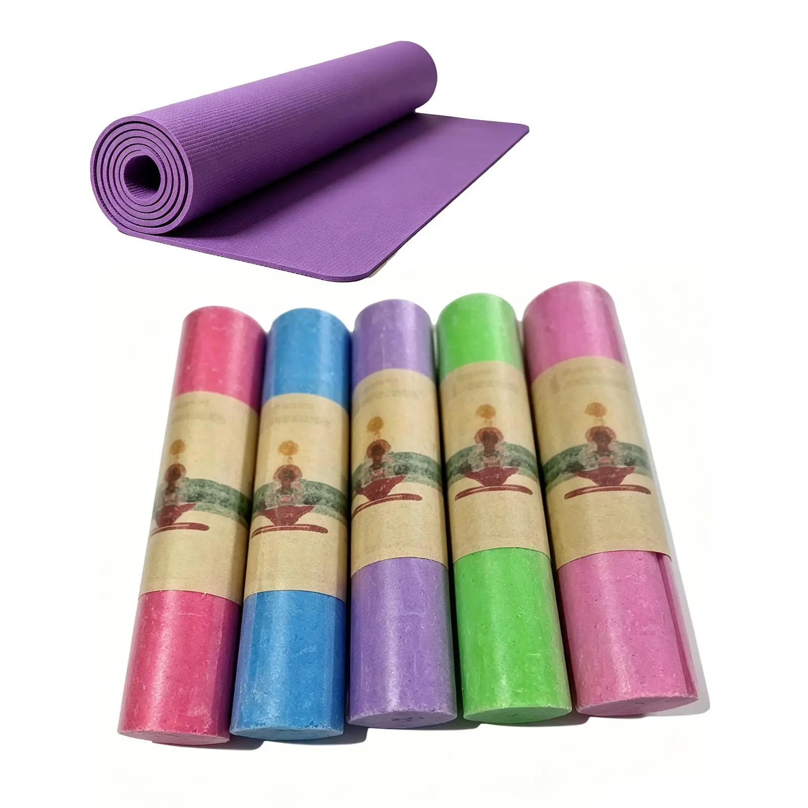 2Pcs Yoga Mat as Pictured