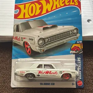 Hot Wheels '64 Dodge 330 Die-Cast Car Model 6/10 Series Collectible Toy for Kids Ages 3+