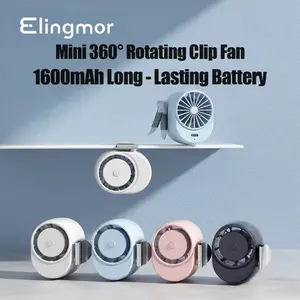 Portable Waist&Clip Fan - 3-Speed 360°Rotatable Mini Bladeless Fan for Desk, Outdoor Adventures-Pink Halloween Gift for Family Party Mom Gathering Favors