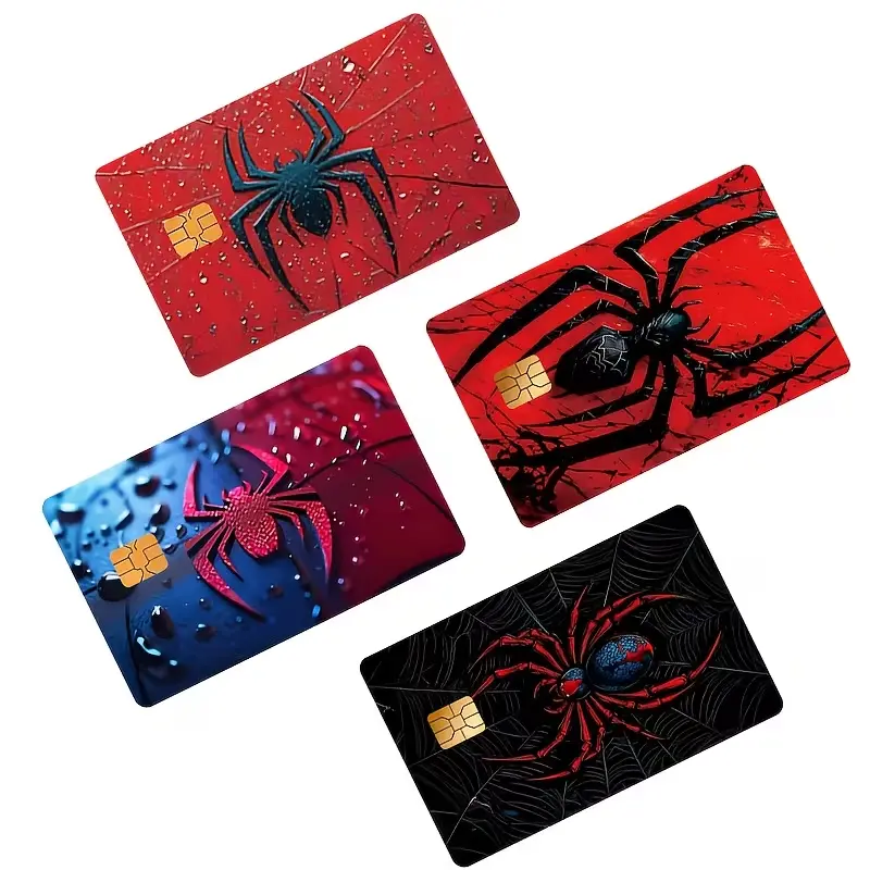 Spider Artwork Credit Card Skin, Gothic Debit Card Decal, Durable Vinyl Bank Card Wrap