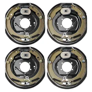 VEVOR Electric Trailer Brake Assembly, 12x 2, 2 Pairs Self-Adjusting Electric Brakes Kit for 7000 lbs Axle, 5-Hole Mounting, Backing Plates for Braking System Part Replacement (2 Right+ 2 Left)