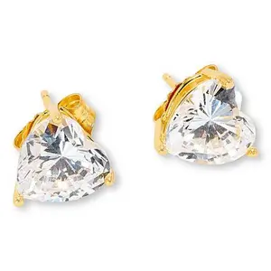 Radiance by Absolute™ Sterling Silver 9mm Heart Stud Earrings