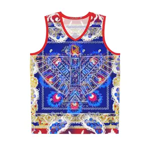 the original-taste encrypted collection-THUNDER BIRD RED DESIGN BASKETBALL JERSEY