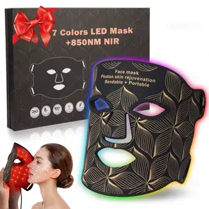 Red Light Therapy for Face, 8 Colors LED Face Mask Light Therapy with 850NM Near-infrared