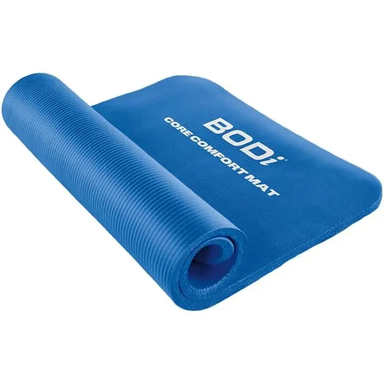 Exercise Mat, Extra Thick  Workout Mat for Home and Gym, Yoga, Ab Workouts, Stretching, Weightlifting, High Density - Ultra Durable, 1/2 inch