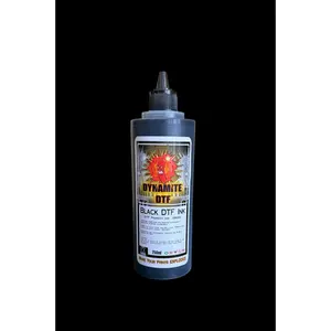 Black. Dynamite DTF Ink for DTF Printers,Epson Printer, (1) - 250ml  bottle. Black DTF Ink.
