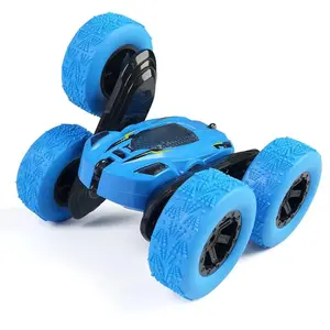 Swtroom Remote Control Car 4WD RC Cars 2.4GHz Electric Race Stunt Toy Car Rechargeable Birthday Gift Blue