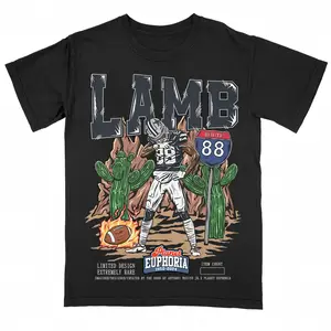 Cee.dee Lamb Shirt Vintage 90s Football Graphic Tee for Men Women Fans Y2k Streetwear