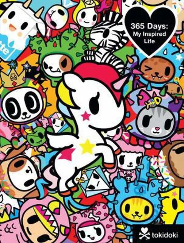 Used Tokidoki 365 Days: My Inspired Life Flexibound Journal - 365 Daily Prompts, Colorful Decorative, Soft Cover, Like New Condition, 1.14 lbs English Paperback Book (Literature & Art Category), Very Good, 1.14 Pounds