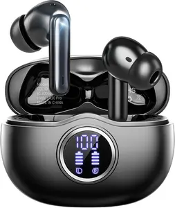 A10 Pro Wireless Earbuds Bluetooth 5.3 - 50H Playtime & LED Display HiFi Stereo Headphones
