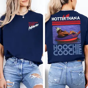 Summer Hoochie Coochi 2 sides Shirt, Meme Hotter Than A Hoochie Tee, Unisex 90s Country TShirt, Unisex Vacation Tee