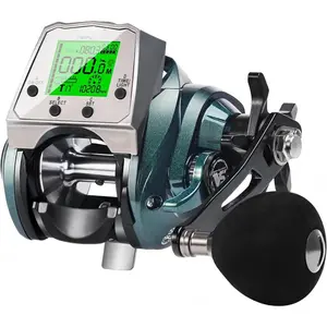 Digital Line Counter Fishing Reels Saltwater Baitcaster Reels Multi-Function 22Lb/35Lb Max Drag