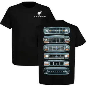 Ford Bronco Grille Evolution Graphic T Shirt, 2 Sided Vintage 4x4 Off Road Tee, Adventure Ready Outdoor Outfit, Gift For Men Women, Summers Outfit