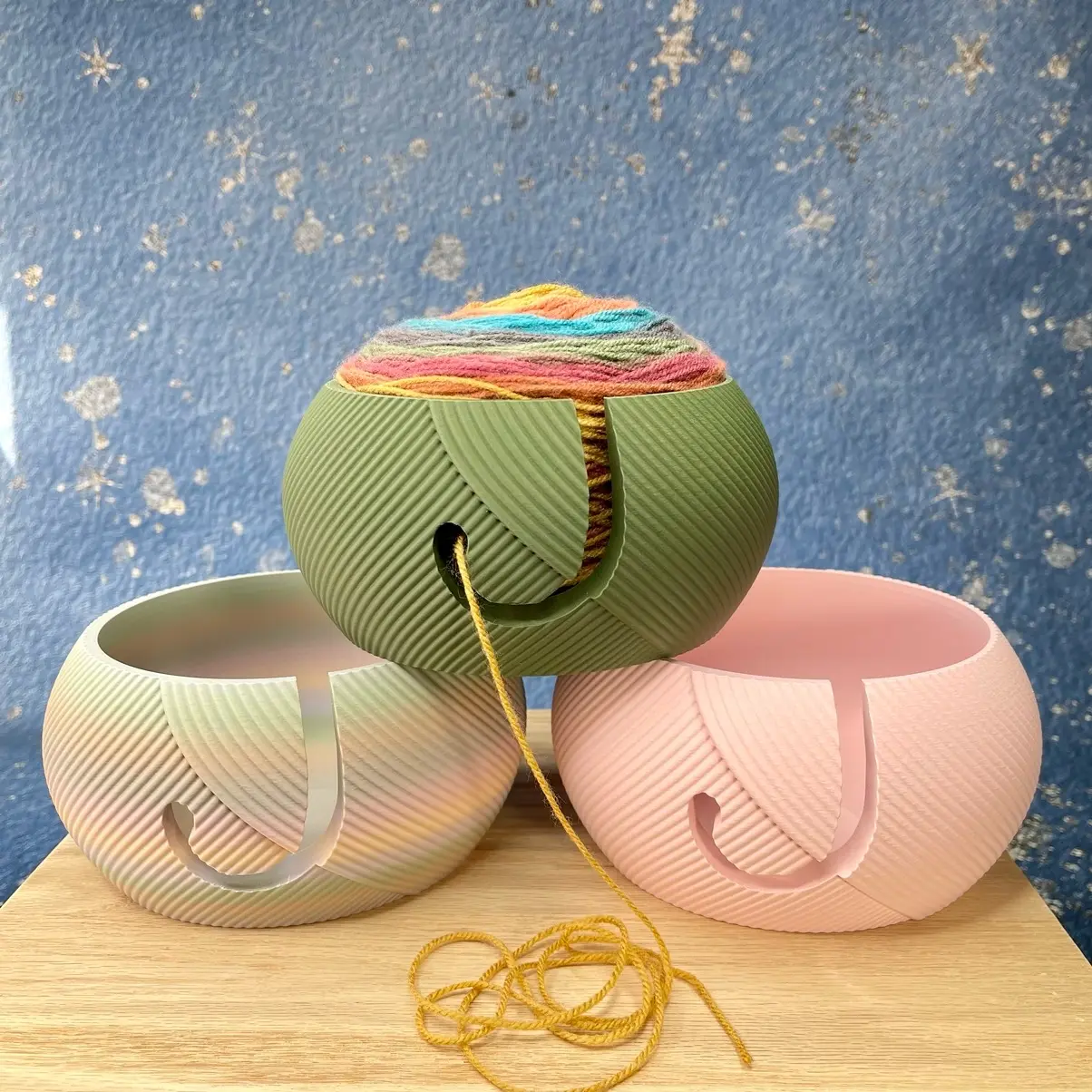 Crochet Knitting Bowl for Crafting and Knitting