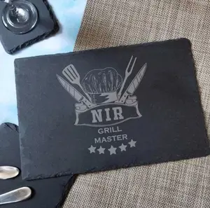 Personalized Grill Master Serving Tray | Cheese Board | Personalized Gifts For Dad | Custom Grilling Gift For Dad | BBQ Gift For Dad Family Plates