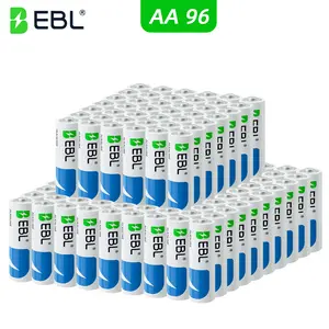 EBL AA Batteries Double A 1.5V Alkaline [56-96 Count], Long Lasting Power for Game Controllers, Toys, Flashlights & Smart Home Locks, Leak-Proof Bulk Set