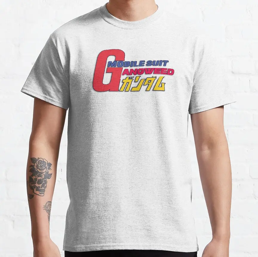 Mobile Suit Gangweed Epic Meme Mecha Print Classic TShirt Tshirt Trend