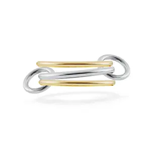 3-Layer Stackable Titanium Steel Ring For Women, Detachable Multi-Ring Design, Minimalist Statement Index Finger Ring