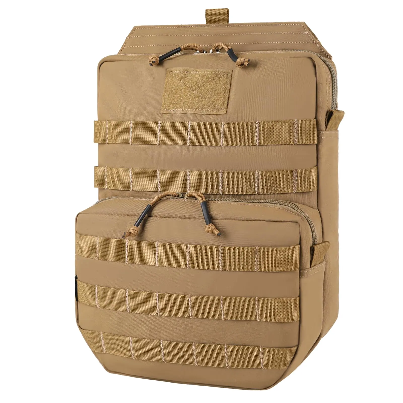VOTAGOO 3L Tactical Hydration Pack, Molle Pouch for SPC Vest, 500D Nylon Fabric, Lightweight Water Reservoir Carrier for Hunting with Hook and Loop & YKK Zippers, Compact, Lightweight Fit, Unisex, Outdoor, 0.66 Pounds