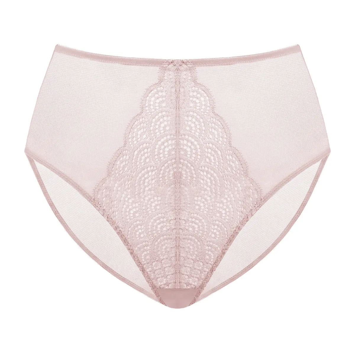 Mermaid Scales-High-Rise-Light Pink