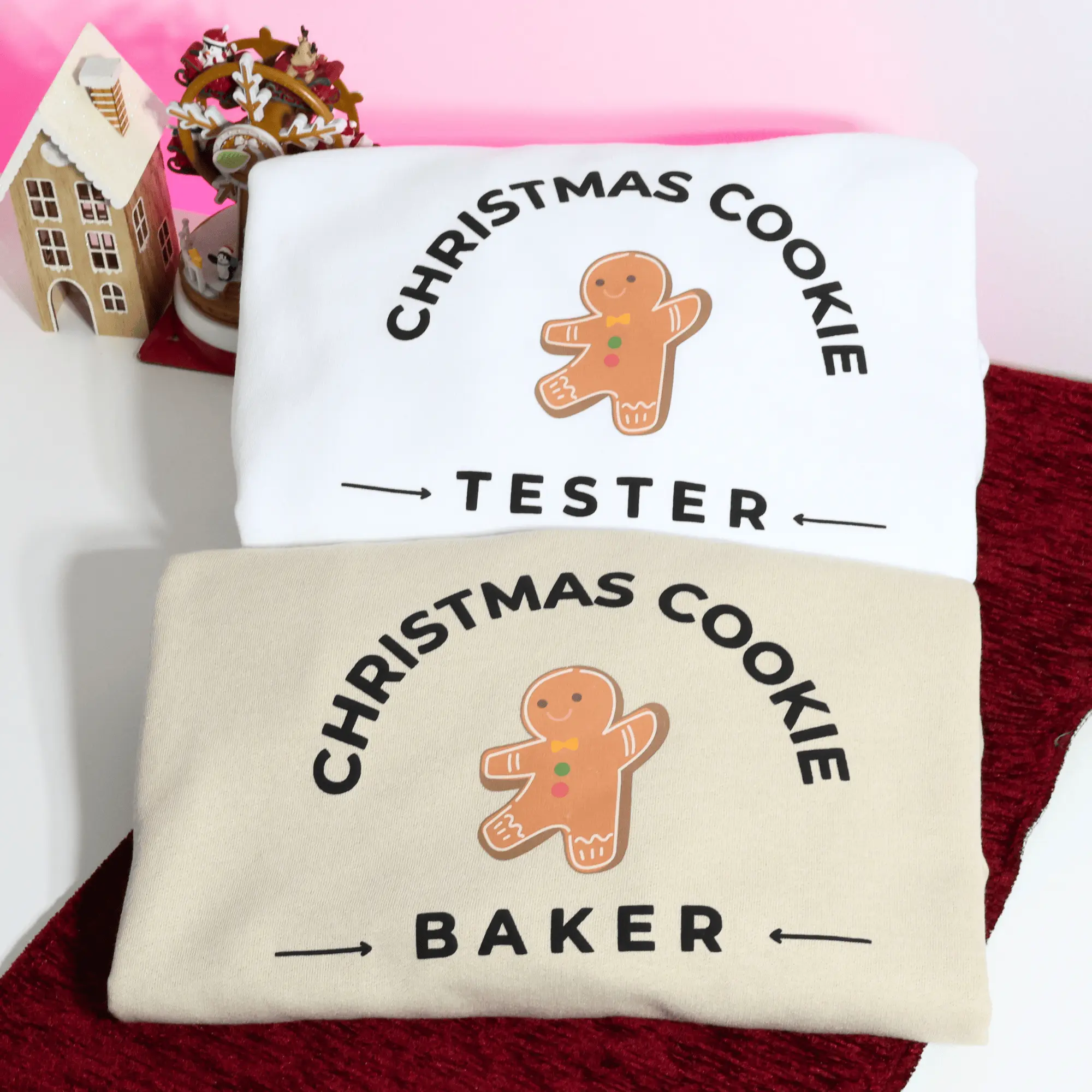Christmas Cookie Baker Cozy Crewneck - Christmas Cookie Lover Sweater - Baker Gift Sweater - Matching Sweater cute christmas