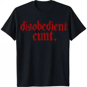 Funny Graphic “disobedient - cult” Statement T - Shirt for Men & Women, Vibes Gift for Her and Him,Funny T Shirt,Graphic T Shirts,Good Graphic Tees,Funny Graphic Tee,Trendy T - shirts,Graphic Tees,Custom T Shirts,T Shirts for Men,Men's T Shirts,T Shirts