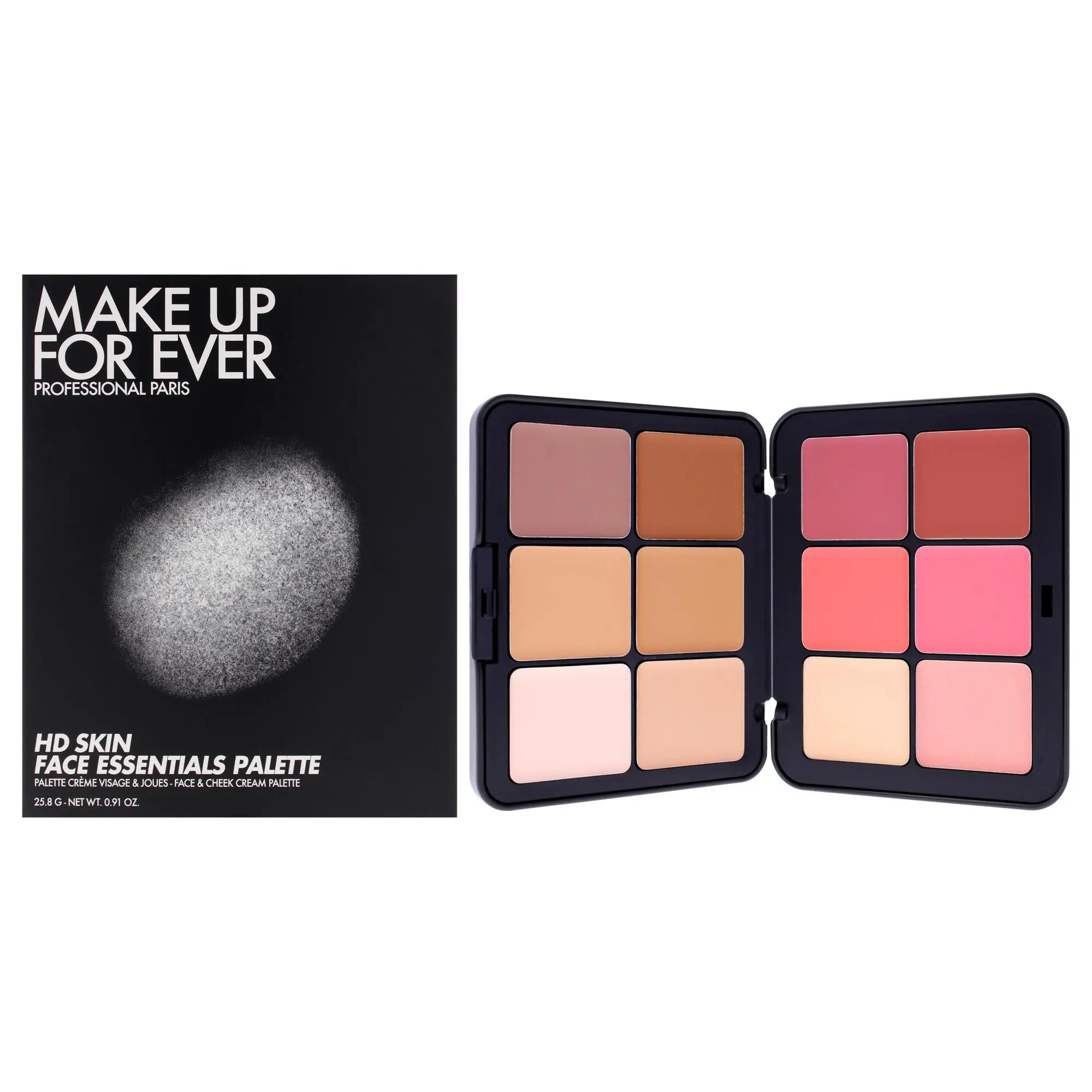 Make Up For Ever Harmony 1 High-Definition Face Essentials Palette - Women's Daily Face Makeup, 0.9 fl oz