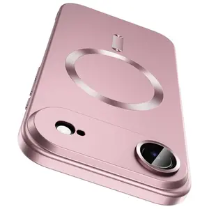 Slim And Lightweight Protective TPU Case with Magnetic Bumper, Shockproof Design, And Metallic Shine Protector for Iphone 17, 16, 15, 14, 13, 12, 11, Air 17, Pro 17, And Pro Max.