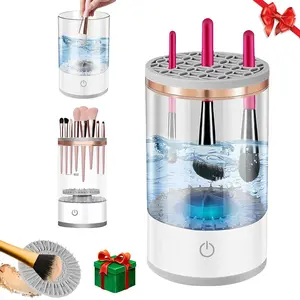 Electric Makeup Brush Cleaner, 3 in 1 Automatic Makeup Brush Cleaning Machine, Makeup Brush Cleaning Tool for All Sizes, Best Gifts for Women