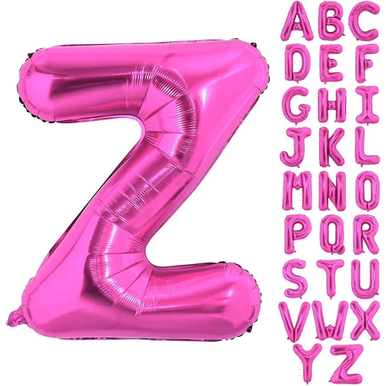 40 Inch Large Hot Pink Letter Z Balloons Alphabet Z Letter Balloons Foil Mylar Letter A Balloons For Birthday Party Anniversary New Year Graduation Wedding