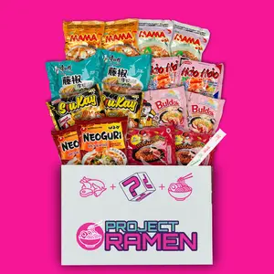 Spicy Variety Ramen Mystery Box (16 Packs Total) 8 Variety Instant Ramen Noodle Soup Brands Project Ramen