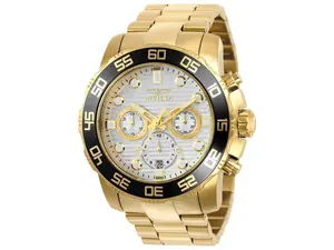 Invicta Mens 22229 Pro Diver Glow-in-the-Dark Self-Luminous Masculine Multi-Function Quartz Chronograph Silver Dial Watch (UPC: 886678272334), Glow-In-The-Dark Quartz Watches, Masculine Quartz Watches