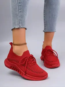 Women's Spring & Fall Sports Shoes, Breathable Comfortable Lightweight Mesh Sneakers, Durable Casual Driving Shoes for Ladies