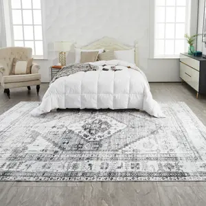 Vintage Geometric Pattern Rug, 1 Count Non-slip Washable, Decorative Carpet for Home Living Room Bedroom, Home Decor, Vintage Area Rugs