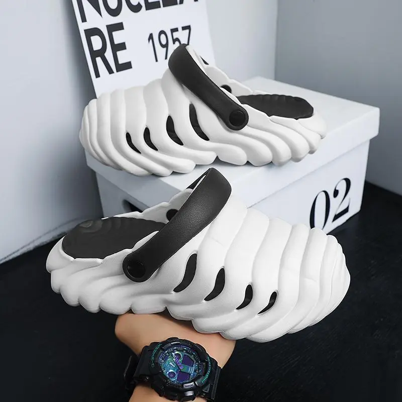 Unisex Anti Slip Slippers, Lightweight EVA Foam Casual Shoes Clogs for Indoor Outdoor and Garden Use, Indoor Outdoor Slippers