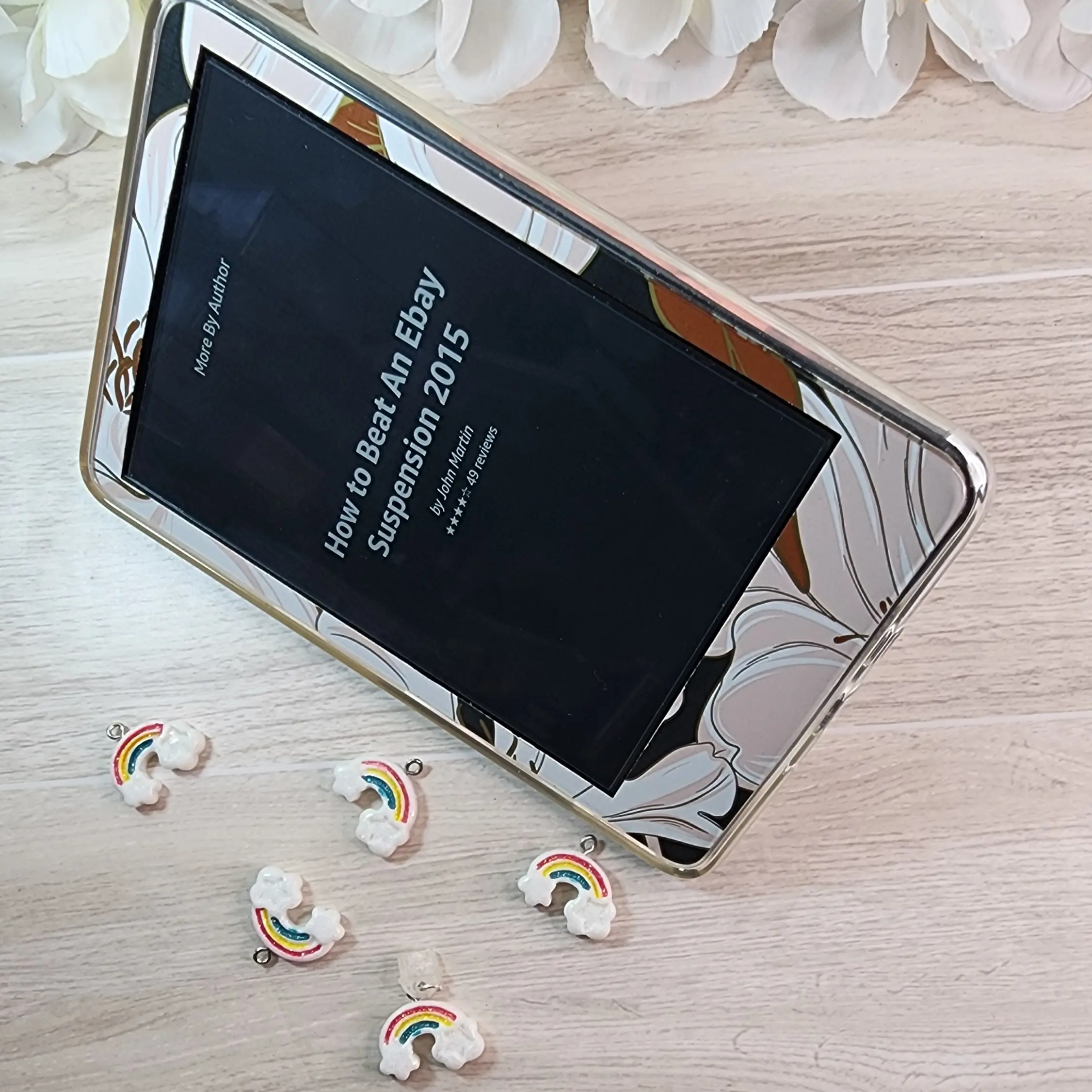 Kindle Rainbow Glitter Cloud Dust Plug Charms/E-Reader Charms/Cell Phone Charm Dangle  Compatible For All Type C & Iphone Devices