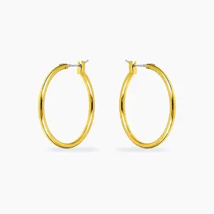 Yasmin 14k Gold Medium Hoop Earrings