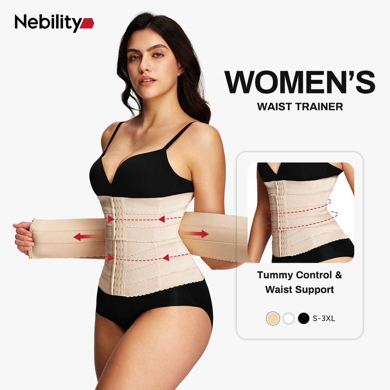 [MAX] Nebility Women's 2-Piece Sports Shapewear Set - Adjustable Waist Cincher & Breathable Sports Belt, Comfort Compression Activewear Basic Minimalist