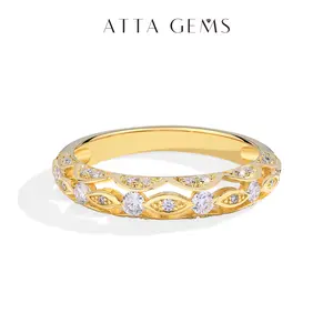 Synthetic Moissanite Ring Stylish and Simple for Men and Women Daily wear Fine Jewelry R185