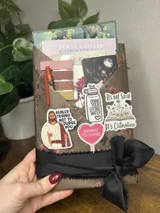 Deluxe Blind Date With A Book Hand-Wrapped in Moody Paper Sealed with Mystery Cozy Bookish Extras Romance Title and Self Care Items