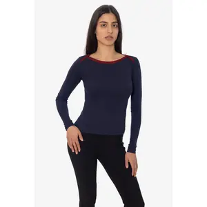 43070 - Baby Rib L/S Lap Neck Tee