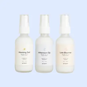 TUSHY Toilet Spray 3-Pack - Eliminate Odor with Plant-Based Fragrance in Reusable Glass Bottle