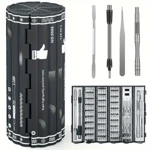 VMAN TOOLS 128 in 1 Precision Screwdriver Set, Portable Screwdriver Set With 122 Magnetic Batches