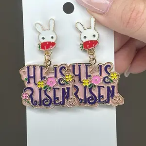 He is risen easter earrings