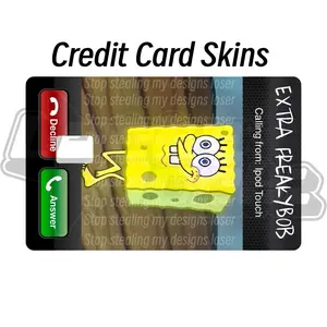 Extra freekybob pay credit card skin sticker cover funny meme EBT credit debit