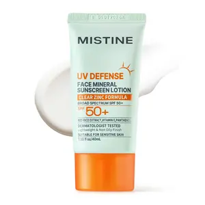 【NEW】[Mistine Official] SPF50+  Mineral Face Sunscreen Lotion | Lightweight, Non-greasy | Natural Finish | Non-irritating | No Pilling | Non-comedogenic | Dermatologist Tested | Gentle Formula | Sensitive Skin Friendly | Daily Use | Hydrating #SummerWins