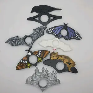 Book Page Holders– Fantasy Reading Accessory for Book Lovers - Dragon Wing, Skull Butterfly, and Village