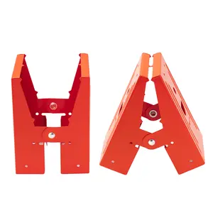 GJANSH 2Pcs Heavy Duty Sawhorse Brackets with Down Clamp – Adjustable Fast Fixed Clip for Woodworking, DIY Projects & Jobsite Cutting. Secure Connector for 2x4 Lumber. fathersdaygift