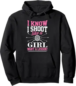 Bow Arrow Target Archery Design Pullover Hoodie
